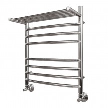 Полотенцесушитель водяной Point PN05156SP П7 500x600 с полкой, хром — 