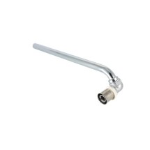 Пресс Угольник VALTEC 20х15 мм, 30 см с хромированной трубкой, правый — 