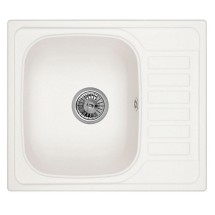 Мойка для кухни Granula 5801, АРКТИК (БЕЛЫЙ), гранит — 