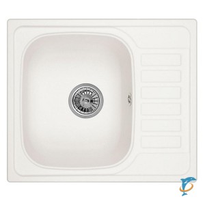 Мойка для кухни Granula 5801, АРКТИК (БЕЛЫЙ), гранит  (GR-5801 арктик)
