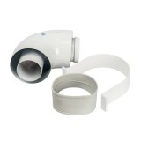 Элемент дымохода STOUT  отвод 90° коаксиальный D60/100 п/м (уплотнение и хомут в комплекте) &mdash; 