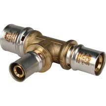 Stout Тройник переходной 26х16х20 для металлопластиковых труб прессовой — 