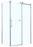  Душевое ограждение Azario VANCOUVER 800х1200х2000 R, без поддона, прозрачное стекло 8 мм, цвет профиля серебро (AZ-NKF1131 R 800) — 