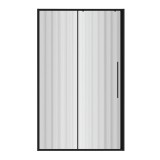 Дверь в нишу Niagara Nova NG-84-L11FHB (110х195) раздвижная(левая) черный матовый, стекло рифленое &mdash; 