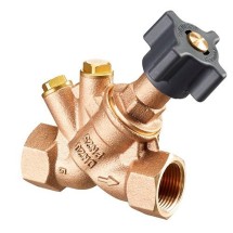 Запорный вентиль Oventrop Hydrocontrol ATR PN25 Ду15  — Преднастраиваемый, резьбовой, бронзовый