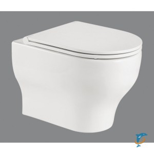 LUCIE Унитаз подвесной безободковый, P-trap BB063CHR (BB063CHR)