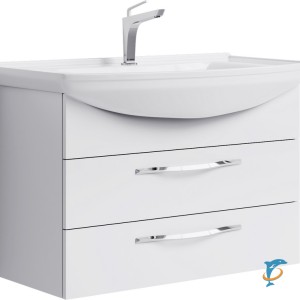 Тумба с раковиной Aqwella Allegro 85 подвесная, 2 ящика  (Agr.01.08/2+4620008197357)