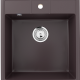 Односекционная мойка с отверстием под смеситель ULGRAN U-406 шоколад  (U-406-345)
