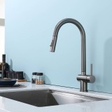 Смеситель для кухни с выдвижным изливом Splenka S204.49.09, графит &mdash; 