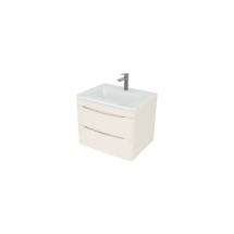 Тумба под раковину подвесная Style Line Бергамо мини 60, люкс plus антискрейтч, карамель &mdash; 