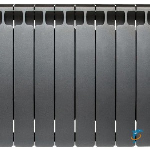 Биметаллический радиатор Rifar Monolit 500 8 секций RAL 7012 (Титан)  (500 8 секций RAL 7012 (Титан))