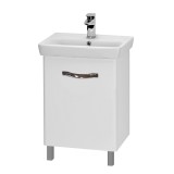 Тумба с раковиной Dreja Almi 50 new, напольный/подвесной, белый лак — 