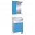 Мебель для ванной Misty Мисти-50 с левым зеркалом (голубая)