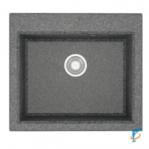 Мойка для кухни из литого мрамора Aquaton Линеа 58 серый 1A733032LW230  (1A733032LW230)