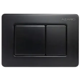 Кнопка смыва AZARIO NEW-TS механическая, двойной смыв, квадратные кнопки, нержавеющая сталь 304, черный (AZ-SS-003-B) &mdash; 