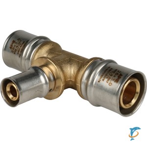 Stout Тройник переходной 26х16х26 для металлопластиковых труб прессовой  (SFP-0005-261626)