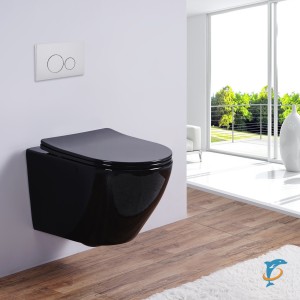 Унитаз подвесной ESBANO AZALEA черный  (ESUPAZALB)