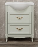 Тумба для комплекта ValenHouse Эллина 65/2 слоновая кость, фурнитура золото — 