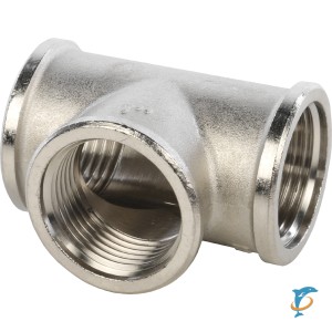 Stout Тройник ВНВ никелированный 1"x1"x1"  (SFT-0065-000111)