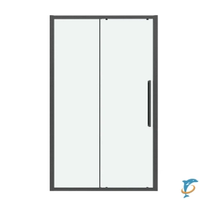 Душевая дверь в нишу GROSSMAN Cosmo 140х195 графит сатин, стекло прозрачное  (100.K33.02.140.42.00)