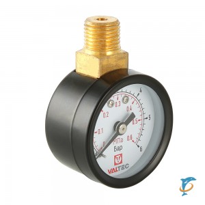 Манометр VALTEC с верхним подключением 1/4", 0-6 бар VT.TM40.VC (TVT.TM40.VC.02)