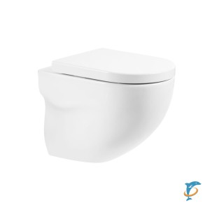 ONDA Унитаз подвесной безободковый, P-trap BB066CHR  (BB066CHR)