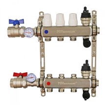 Коллектор из нержавеющей стали в сборе без расходомеров Millennium 1'' на 11 вых. — 