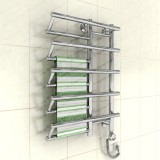 Полотенцесушитель электрический [1&quot;] L ultra electro 200/800/550 — Поверхность: Зеркальная; Тип полировки: Электро-плазменная; Энергопотребление: 50-300W; Уровень защиты: 1 класс; Давление при испытании: 40 атм.; Питание: 220-23-V 50Hz; Температура поверхности: 50°C ±10%;