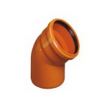 Отвод канализационный Ф200-30* (Политек) наружный  — Отвод канализационный Ф200-30* (Политек) наружный