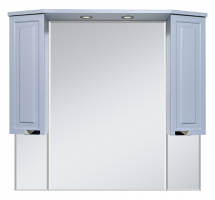 Зеркало со шкафом Misty Терра 110 серый — 