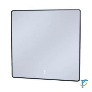Зеркало Iddis Cloud CLX80T0i98, 80 см, LED-подсветка, сенсорный выключатель, с обогревом, черная окантовка (CLX80T0i98)