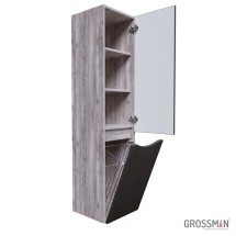 Пенал подвесной Grossman ТАЛИС-35 см бетон пайн/серый — 