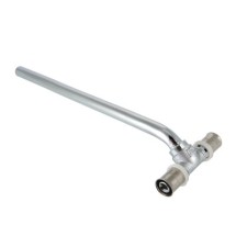 Пресс тройник VALTEC 16х15х16 мм, 30 см с хромированной трубкой — 