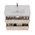 Тумба Lemark COMBI 100 см под 1 раковину, подвесная/напольная, 2 ящика, цвет фасада: Дуб кантри, цвет корпуса: Белый глянец