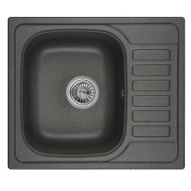 Мойка для кухни Granula 5801, ГРАФИТ (ЧЁРНО-СЕРЫЙ), гранит — 