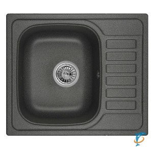 Мойка для кухни Granula 5801, ГРАФИТ (ЧЁРНО-СЕРЫЙ), гранит (GR-5801 графит)