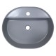 Раковина-чаша Creo Ceramique 560х450х120 накладная, овальная, керамика, серый матовый (PU4500SG)  (PU4500SG)