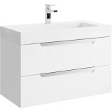 Тумба для комплекта Aqwella Cube 90 подвесная белая — 