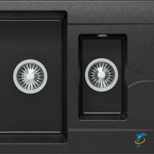 Мойка кухонная Polygran BRIG-870 Чёрный (627383)