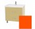 Тумба с раковиной Misty Джулия Qvatro 65 с 2-мя ящиками оранжевая