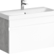 Тумба с раковиной Aqwella Smart 80 подвесная бетон светлый  (SRT0108BS+UM-MOD80SL/1)