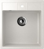 Односекционная мойка с отверстием под смеситель ULGRAN U-406 молочный — 