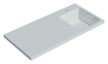 Раковина мебельная Misty Камилла 100 правая — Раковина мебельная Style Line Барселона 90 левая