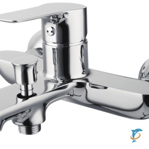 Смеситель для ванны AZARIO AVILLA с ручным душем, керамический картридж, хром (AZ-SU23394C)  (AZ-SU23394C)