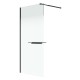 Душевая перегородка Niagara Nova NG-582-10BLACK (100х200) черный матовый, стекло белый градиент  (NG-582-10BLACK)