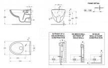 Чаша Roca Victoria подвесная 540, Rimless 34639300Y — 
