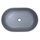 Раковина-чаша Creo Ceramique 580х380х140 накладная, овальная, керамика, серый матовый (PU4300SG)  (PU4300SG)