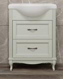 Тумба для комплекта ValenHouse Эллина 65/2 слоновая кость, фурнитура хром — 