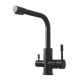 Смеситель Lemark Expert LM5061BLN для кухни с подключением к фильтру с питьевой водой, черный с нано покрытием  (LM5061BLN)