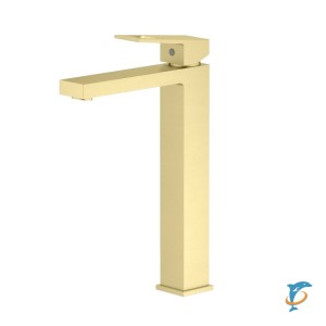 Смеситель для раковины-чаши Timo Briana 7111/17F золото матовое  (7111/17F)